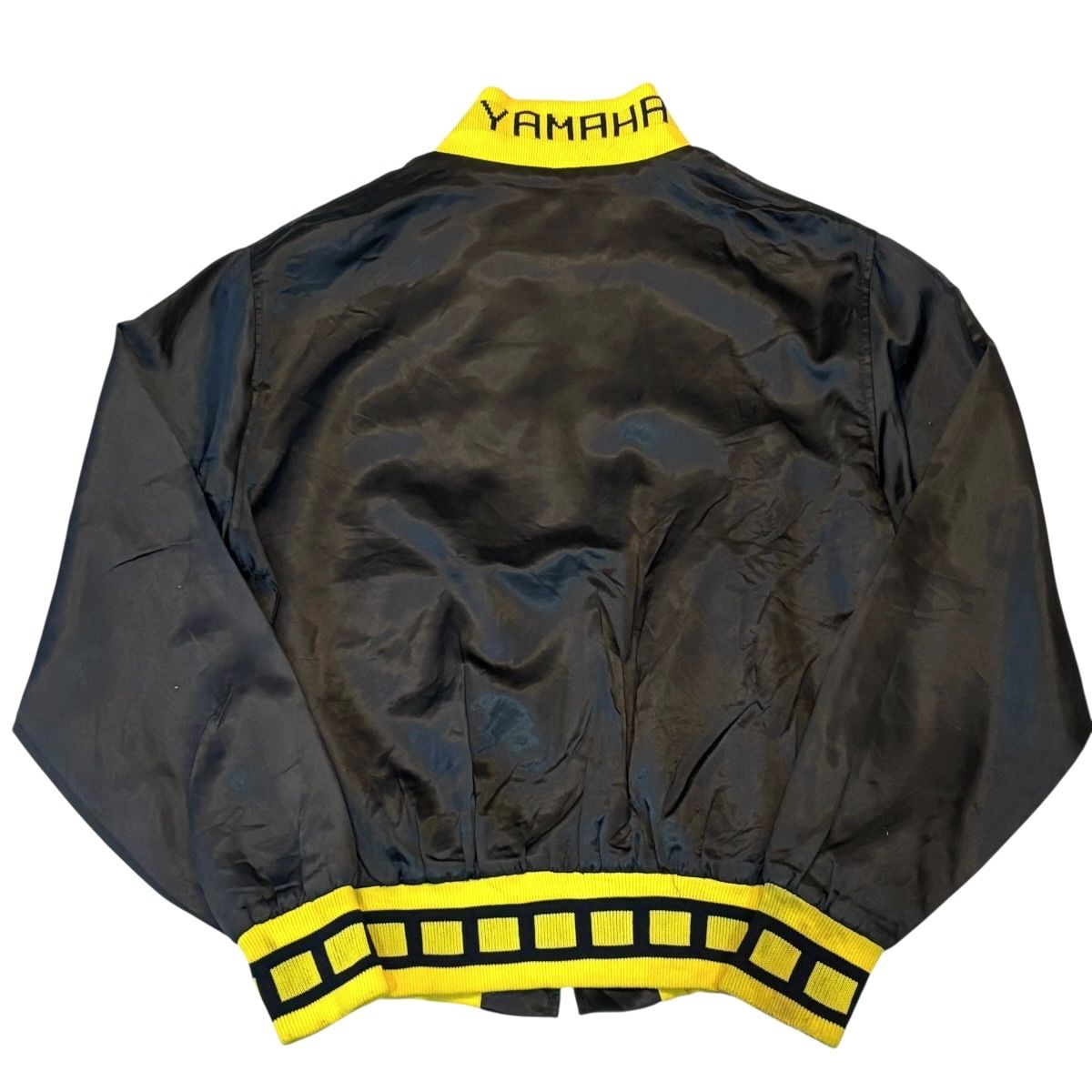 80s YAMAHA Racing JKT ヤマハ レーシングジャケット L 黄黒 Kenny