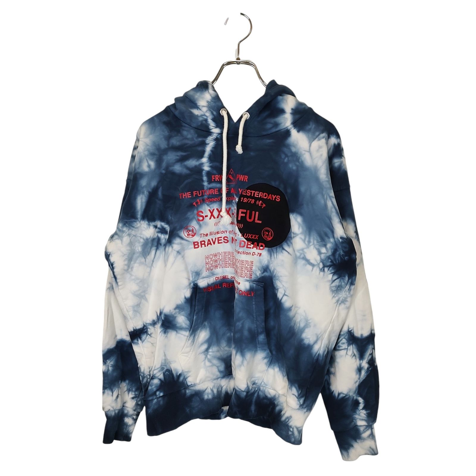DIESEL ディーゼル タイダイ柄 プルオーバーパーカー A00079 PT000019