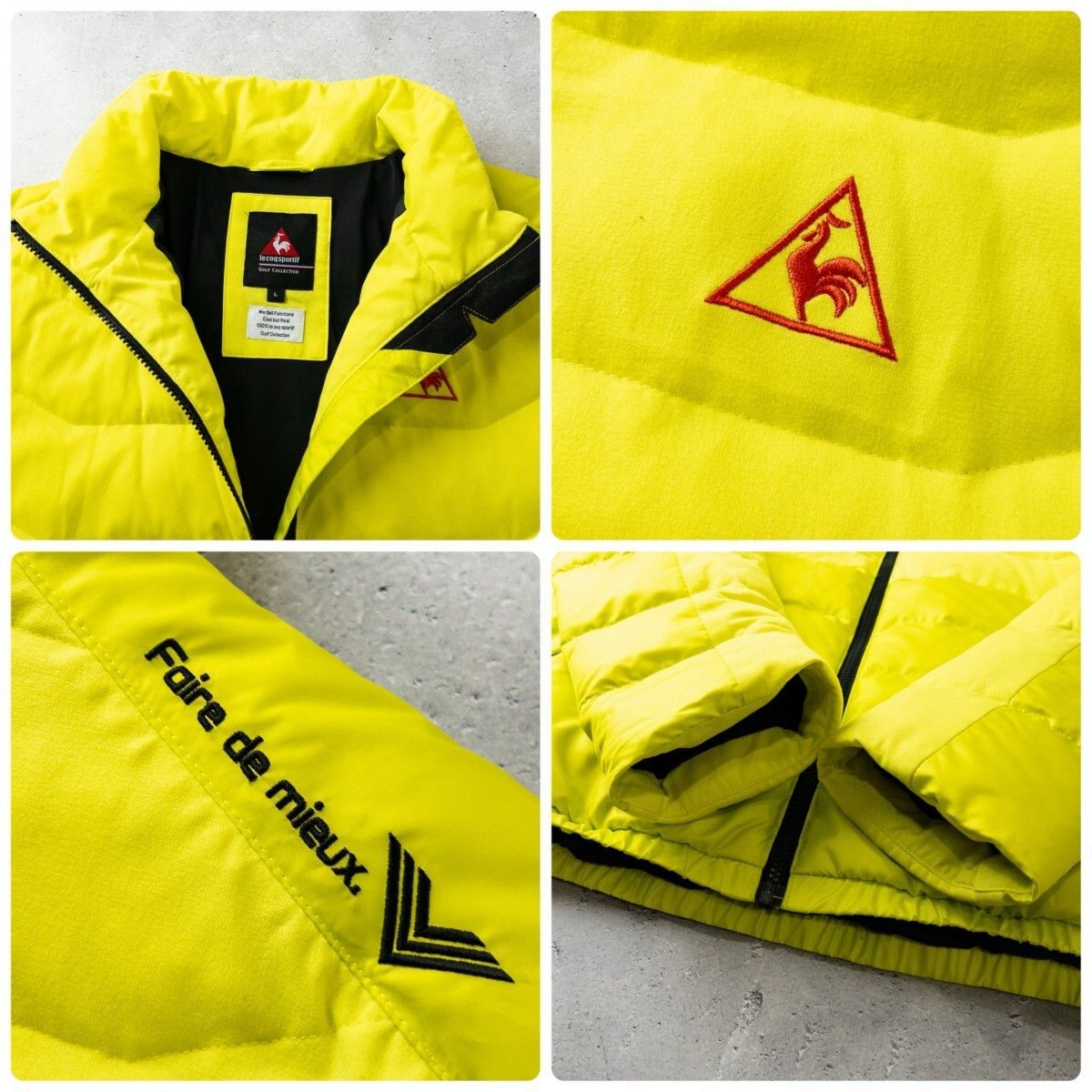 美品 le coq sportif GOLF ルコック スポルティフ ゴルフ ダウン