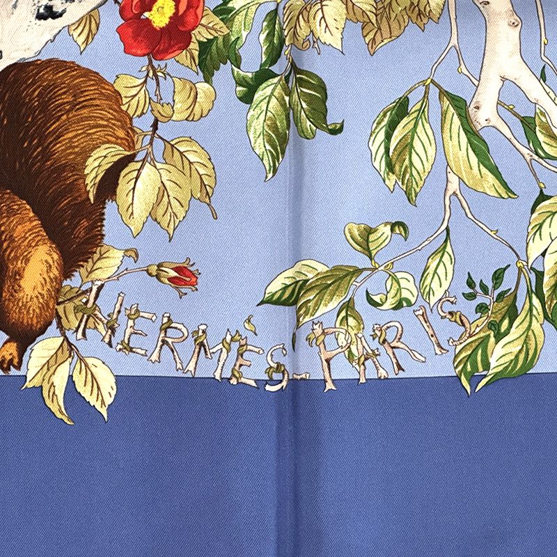 エルメス HERMES スカーフ カレ90 AU COEUR DES BOIS 森の中で