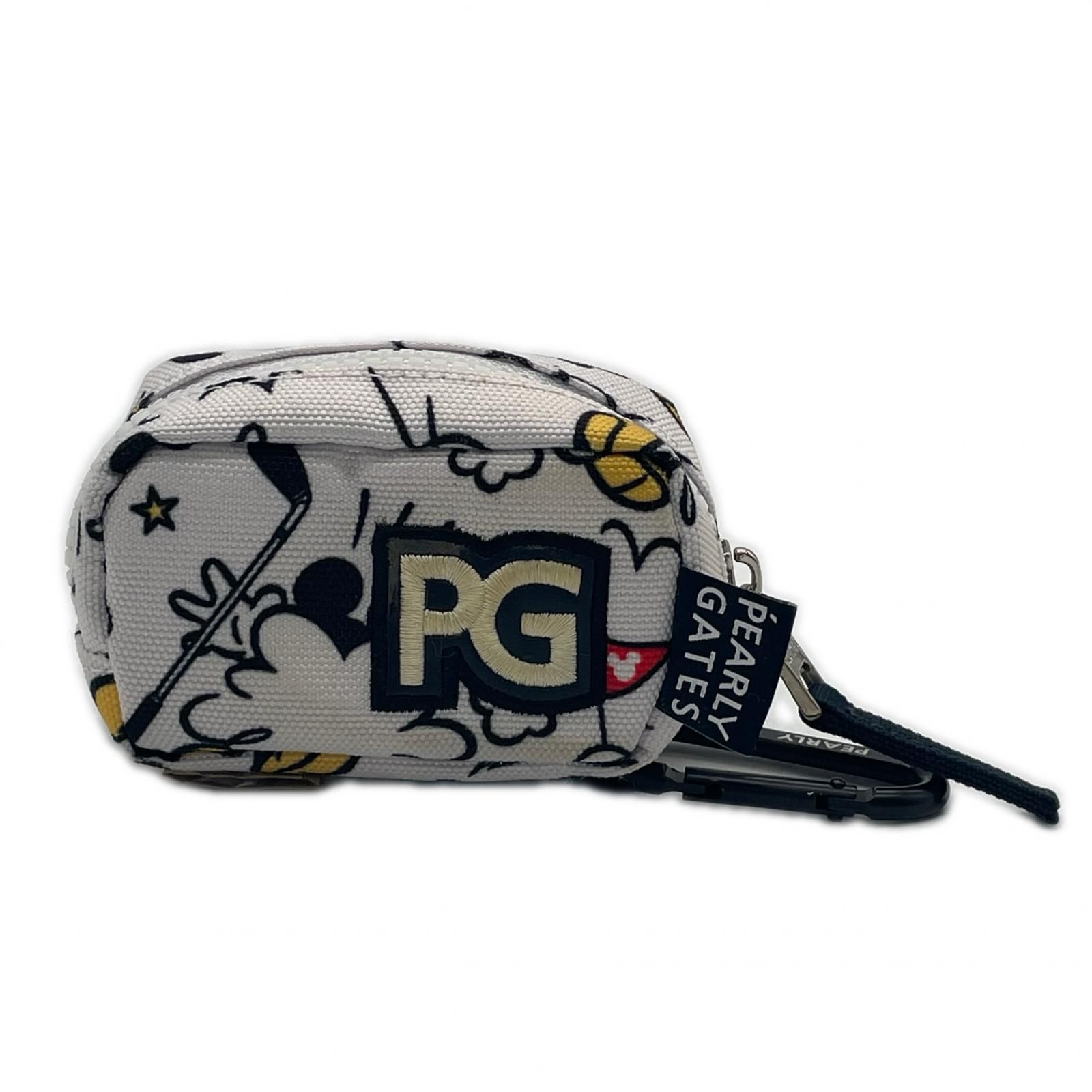 中古 パーリーゲイツ PEARLY GATES ボールポーチ ホワイト ボール