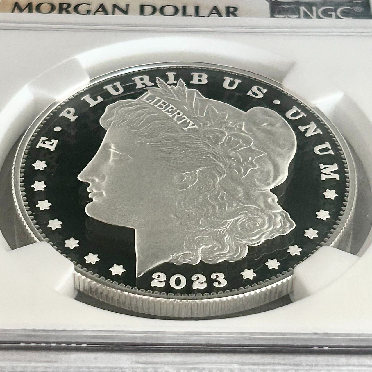 NGC最高鑑定☆2023年アメリカ発行☆復刻版モルガン・ダラー 1ドル