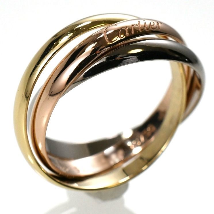 Cartier カルティエ トリニティリング SM 3連リング K18 スリーカラー