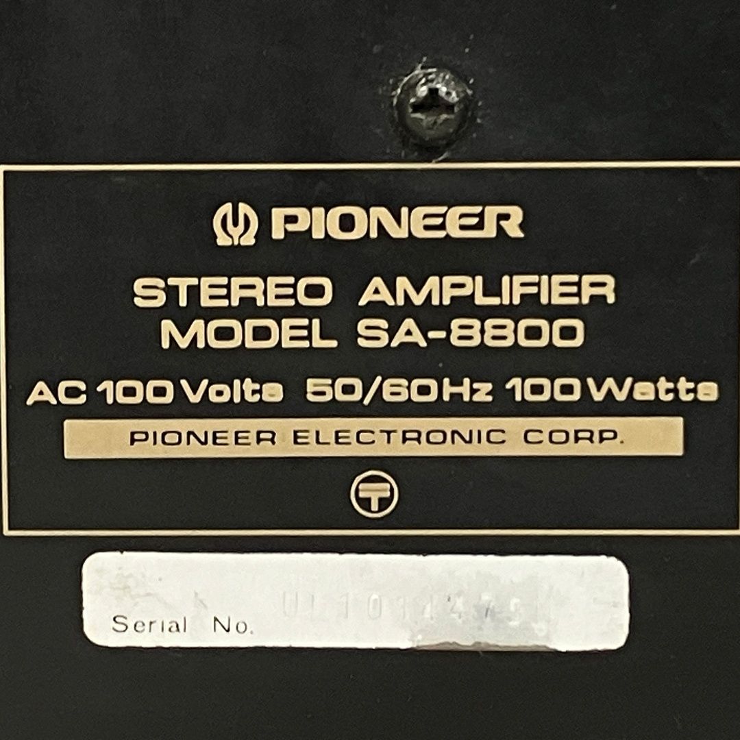 PIONEER TX-8800 SA-8800 ステレオチューナー ステレオアンプセット