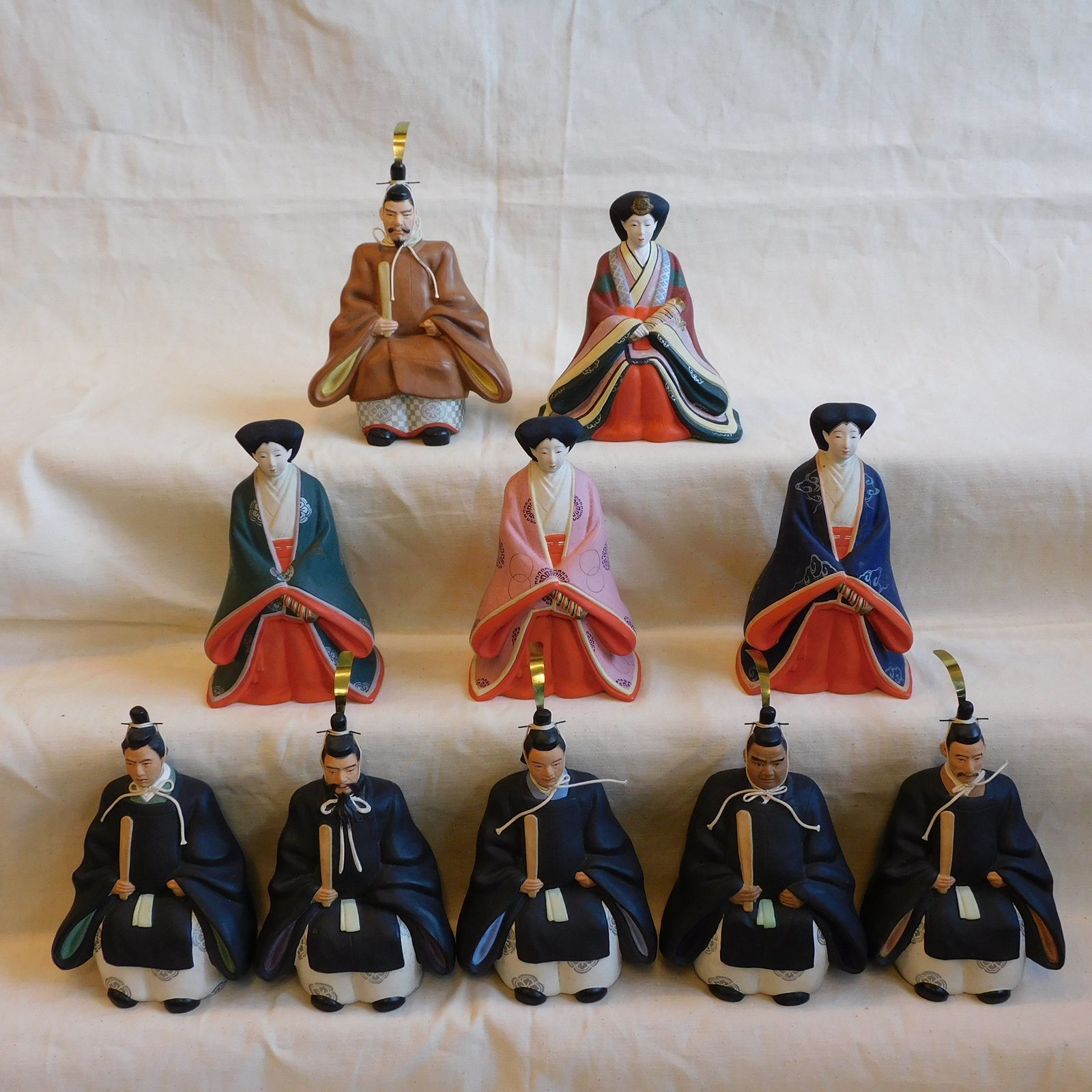 つつみ人形 「明治節」 雛人形 明治天皇と明治の偉人たち 芳賀佐五郎