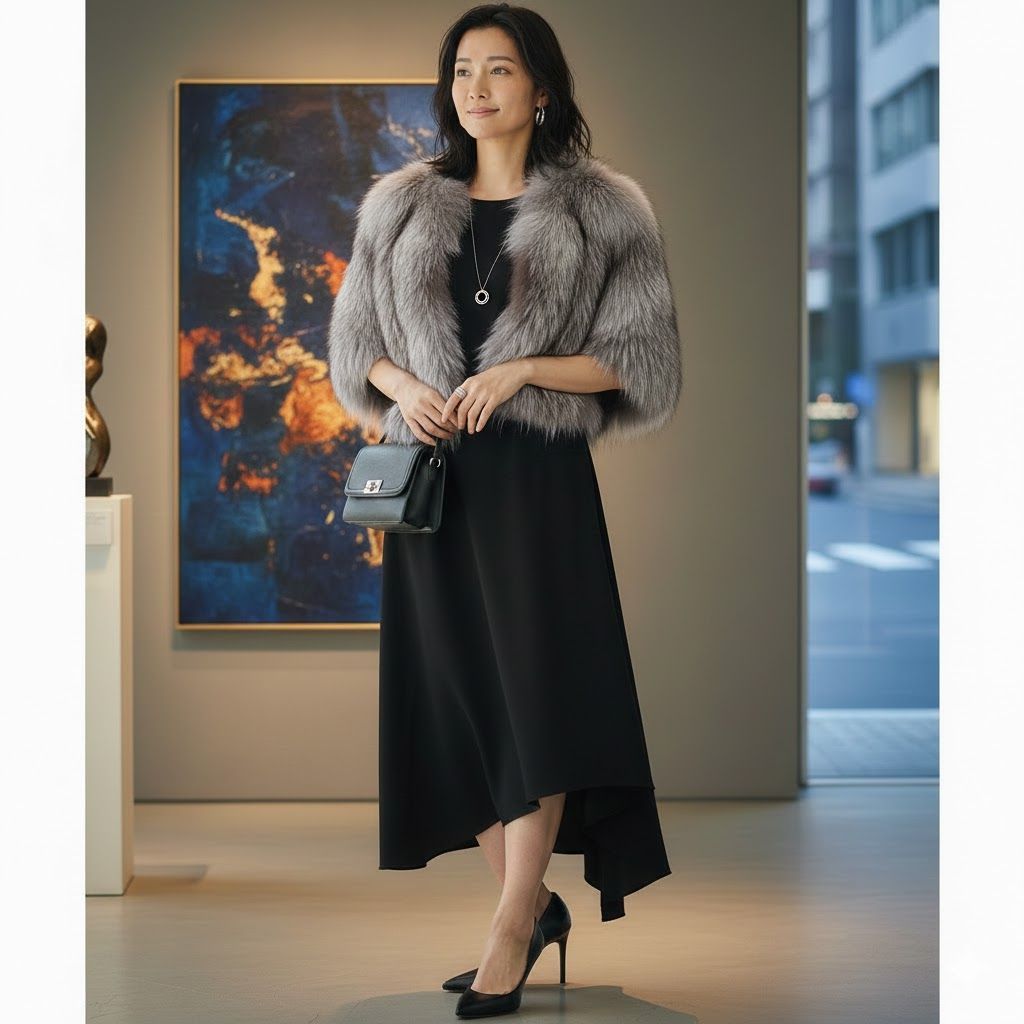 Max Mara(マックスマーラ) 銀タグ アシンメトリー シルク混