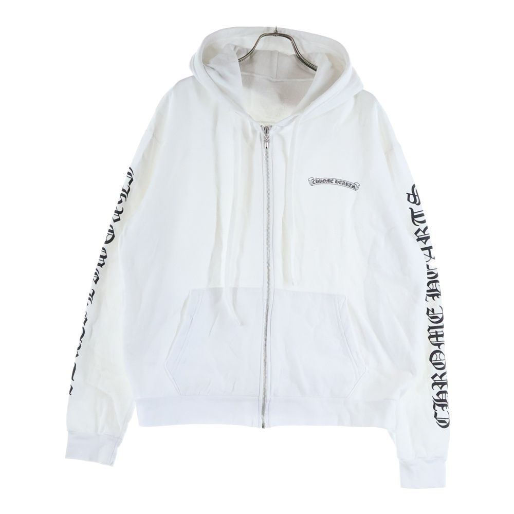 CHROME HEARTS (クロムハーツ) SWTSHRT HD ZIP バックスクロールラベル