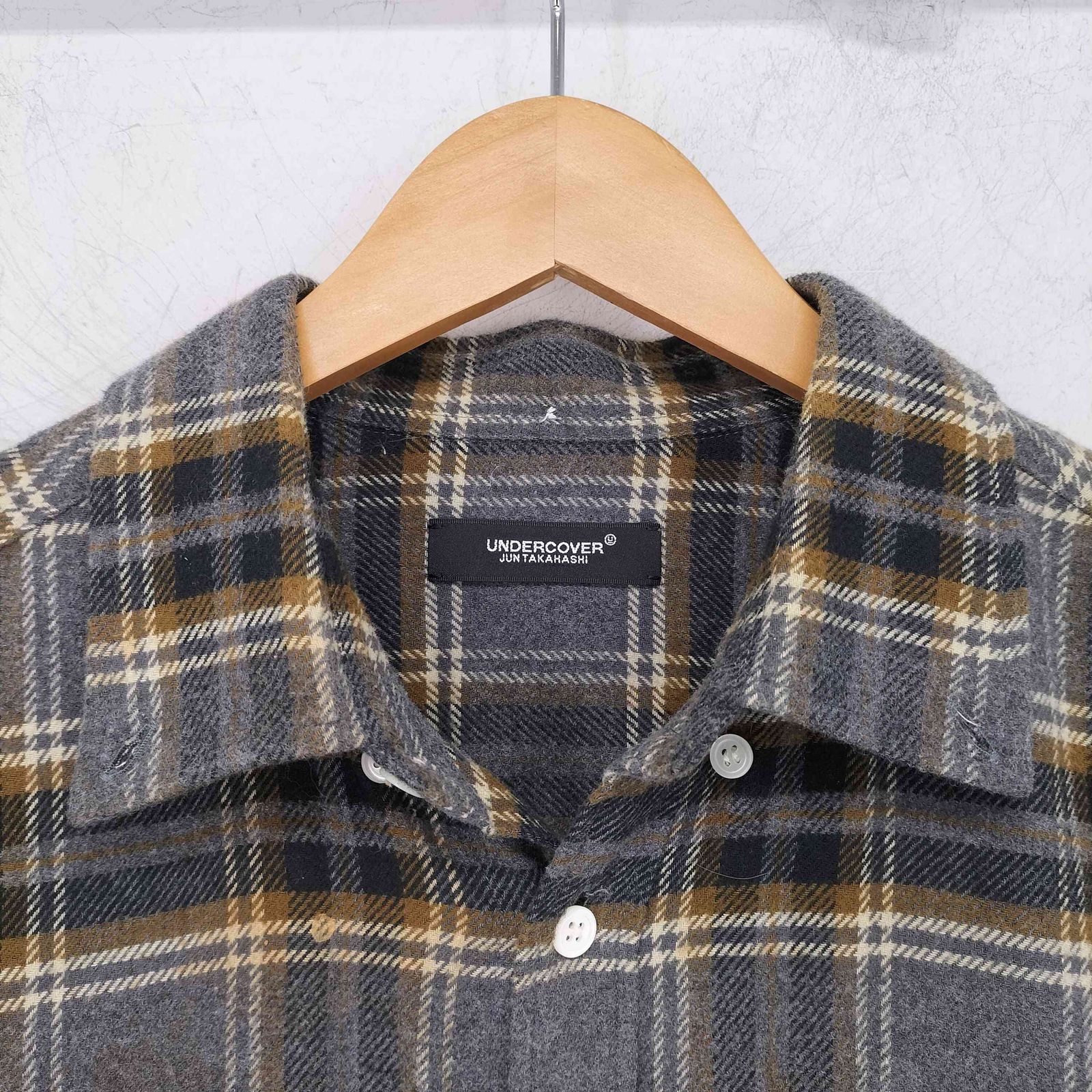アンダーカバー UNDERCOVER ネルチェックBDロングシャツ メンズ JPN：2