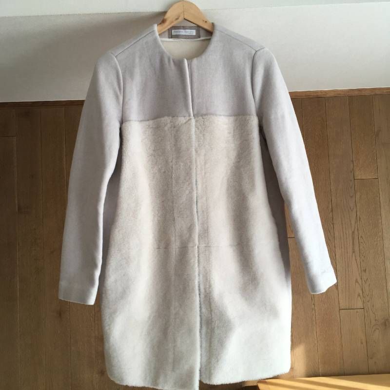 美品 FABIANA FILIPPIファビアナフィリッピ 羊革 ムートン ロング