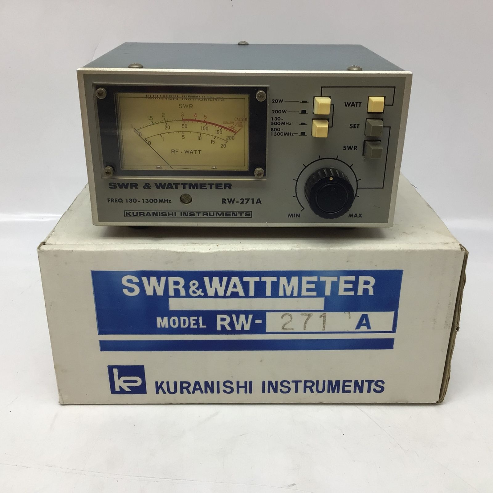 2174 【ジャンク】クラニシ RW-271A SWR計 130〜1300MHz MAX200W
