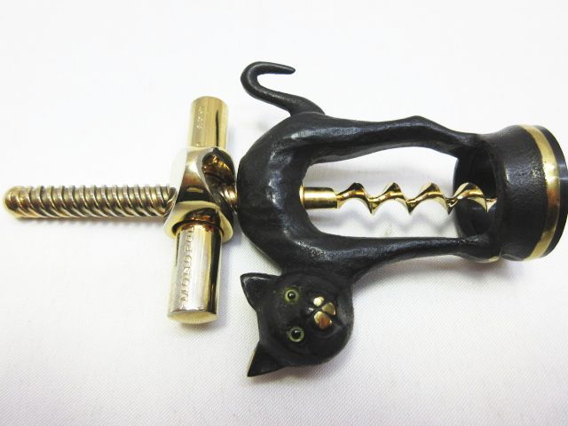 ヴィンテージ MONOPOL モノポール ワインオープナー 黒猫 猫 キャット