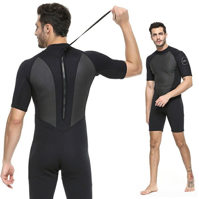 XLサイズ】ウェットスーツ メンズ スプリング シンプル 2mm サーフィン