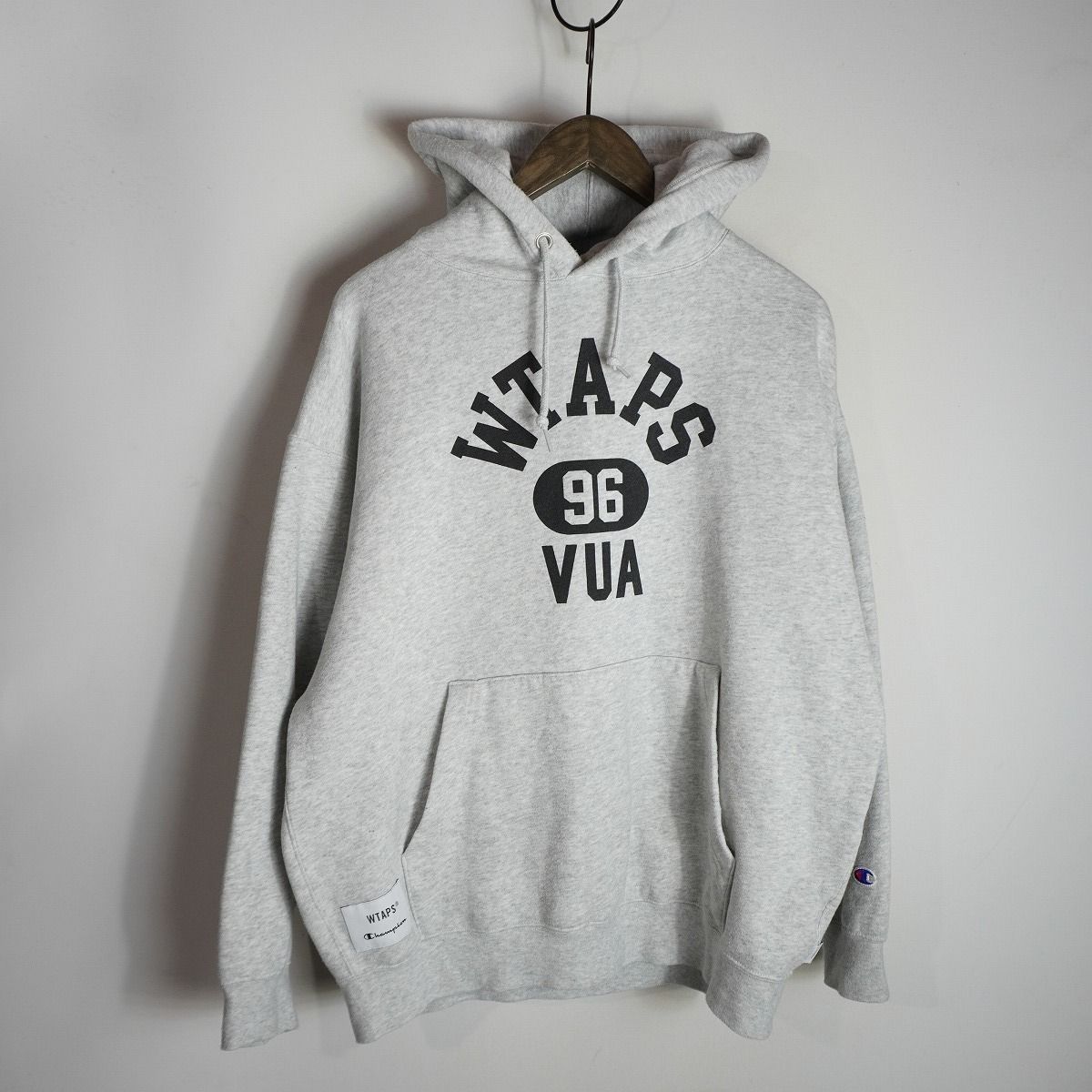 正規 25SS WTAPS × champion Academy Hooded CTPL Gray ダブルタップス