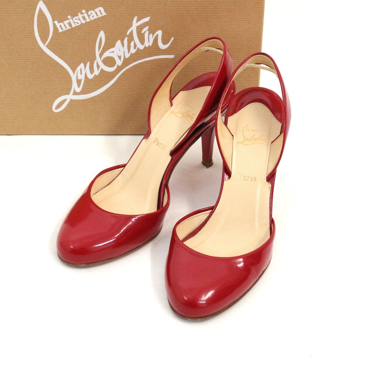 Christian Louboutin クリスチャンルブタン パテントレザーパンプス 35