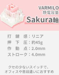 ふもコレ × 学園アイドルマスター キーボード 日本語配列 VARMILO静電