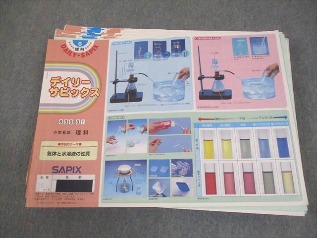 SAPIX サピックス 小6 理科 デイリーサピックス 2023年度版 630-01～17