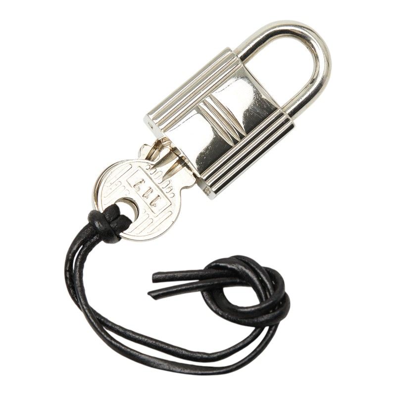 エルメス カデナ 南京錠 カギ セット シルバー メタル レディース