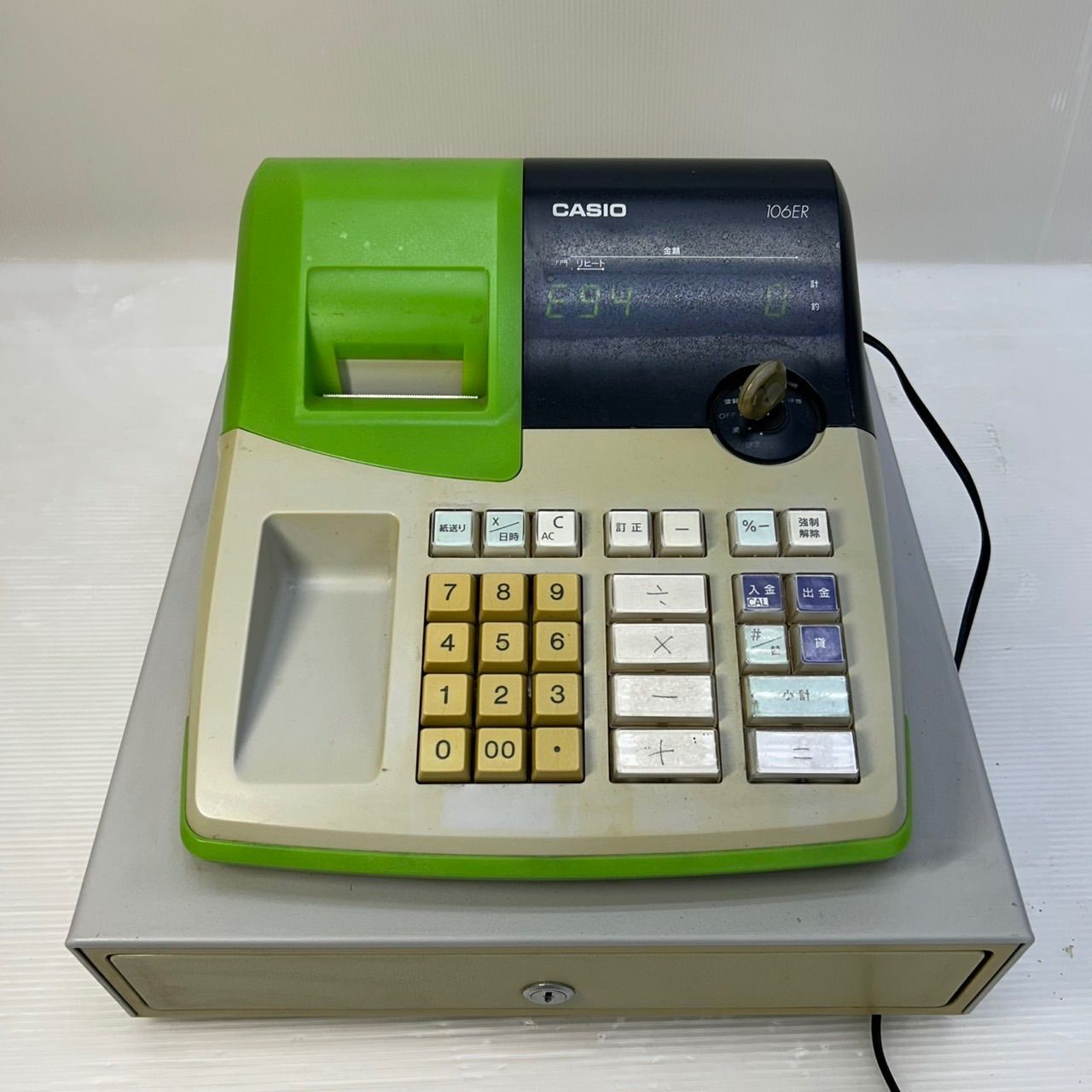 ☆レジスター ☆CASIO カシオ 106ER No.0161562 0301M グリーン