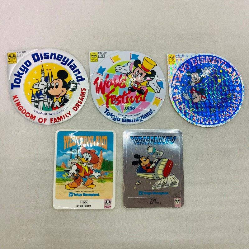 5種セット】【希少品】【未使用品】東京ディズニーランド レトロ