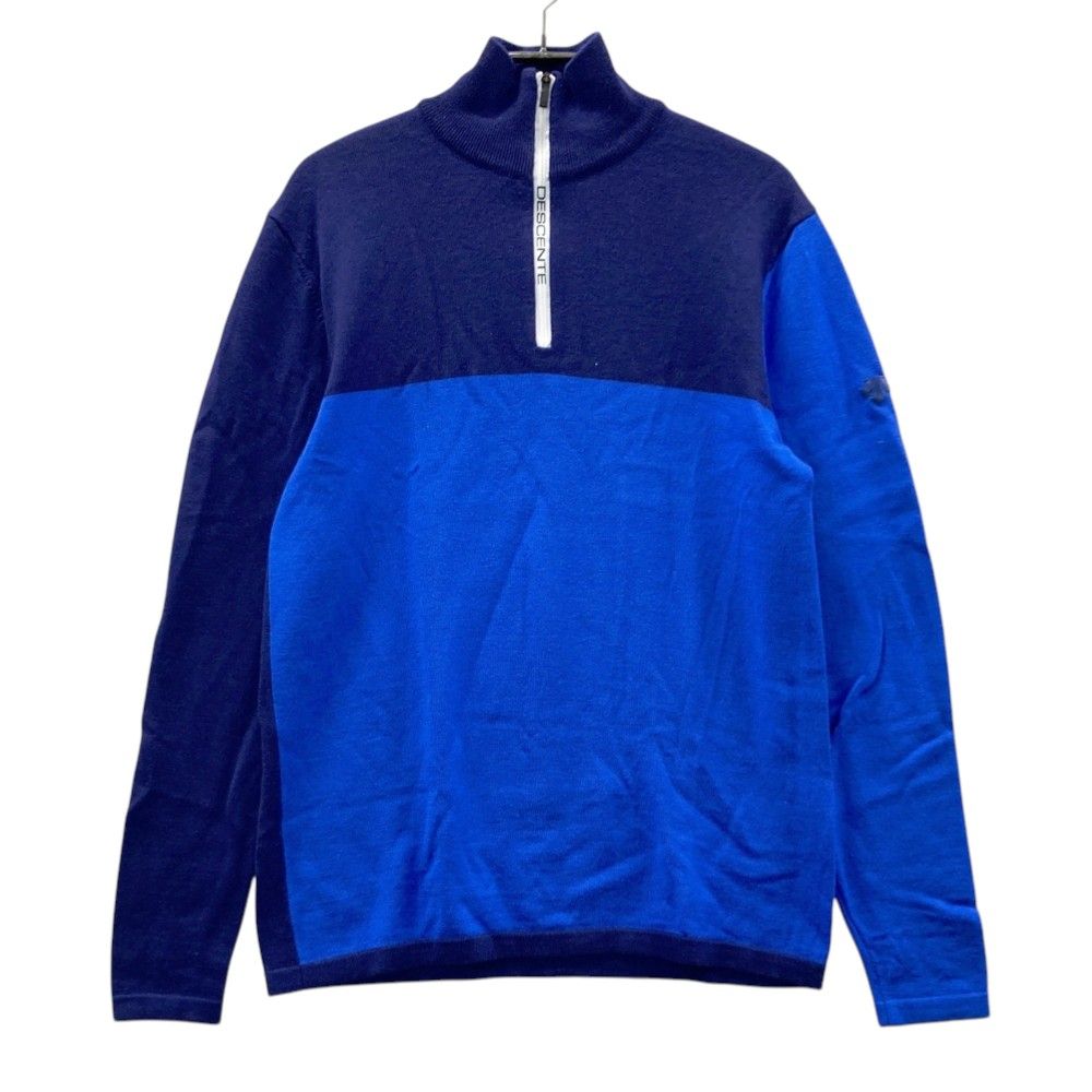 サイズ：M DESCENTE GOLF デサントゴルフ ハーフジップ 長袖 ニット