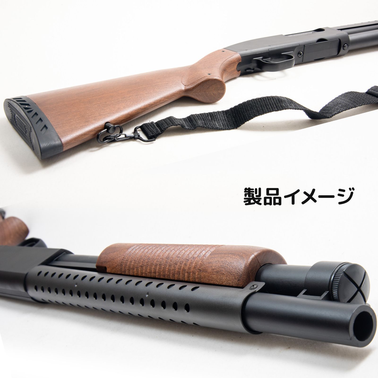 DOUBLE EAGLE モスバーグM500 ウッド風ストックモデル エアコッキング