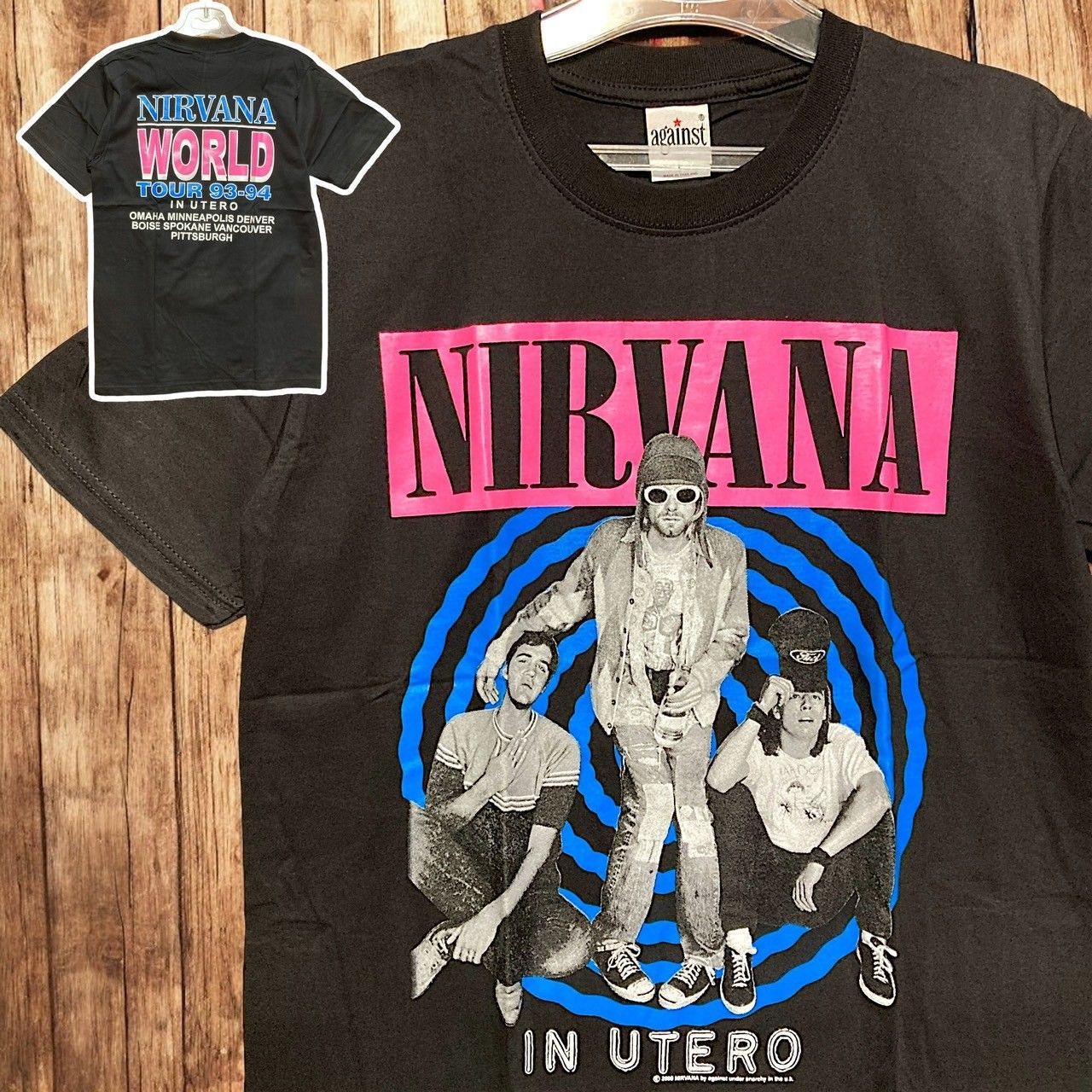 ⭐︎ ニルバーナ NIRVANA カートコバーン 黒 Tシャツ tee ティーシャツ