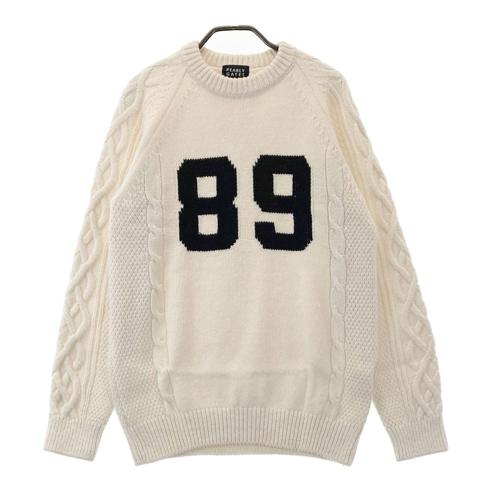 PEARLY GATES PG 89 セーター サイズ5 PEARLY GATES ホワイトセーター