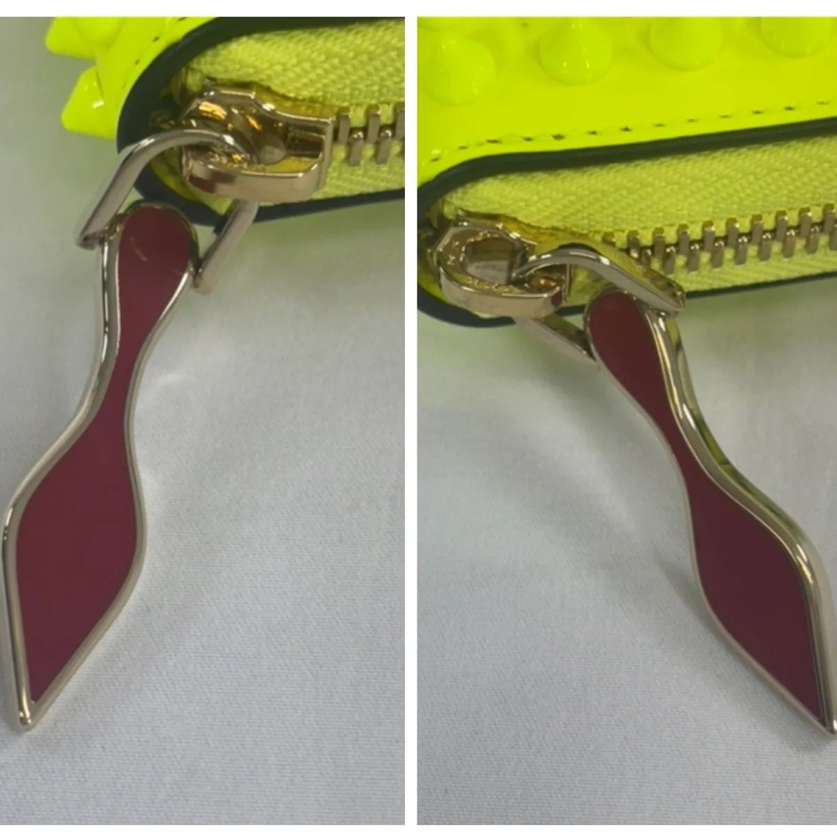 美品】 Christian Louboutin ルブタン エナメル スパイクスタッズ