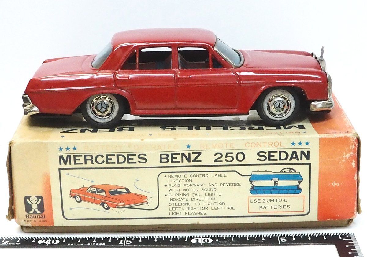 旧バンダイ【Mercedes Benz 250メルセデス ベンツ 赤 リモコン欠