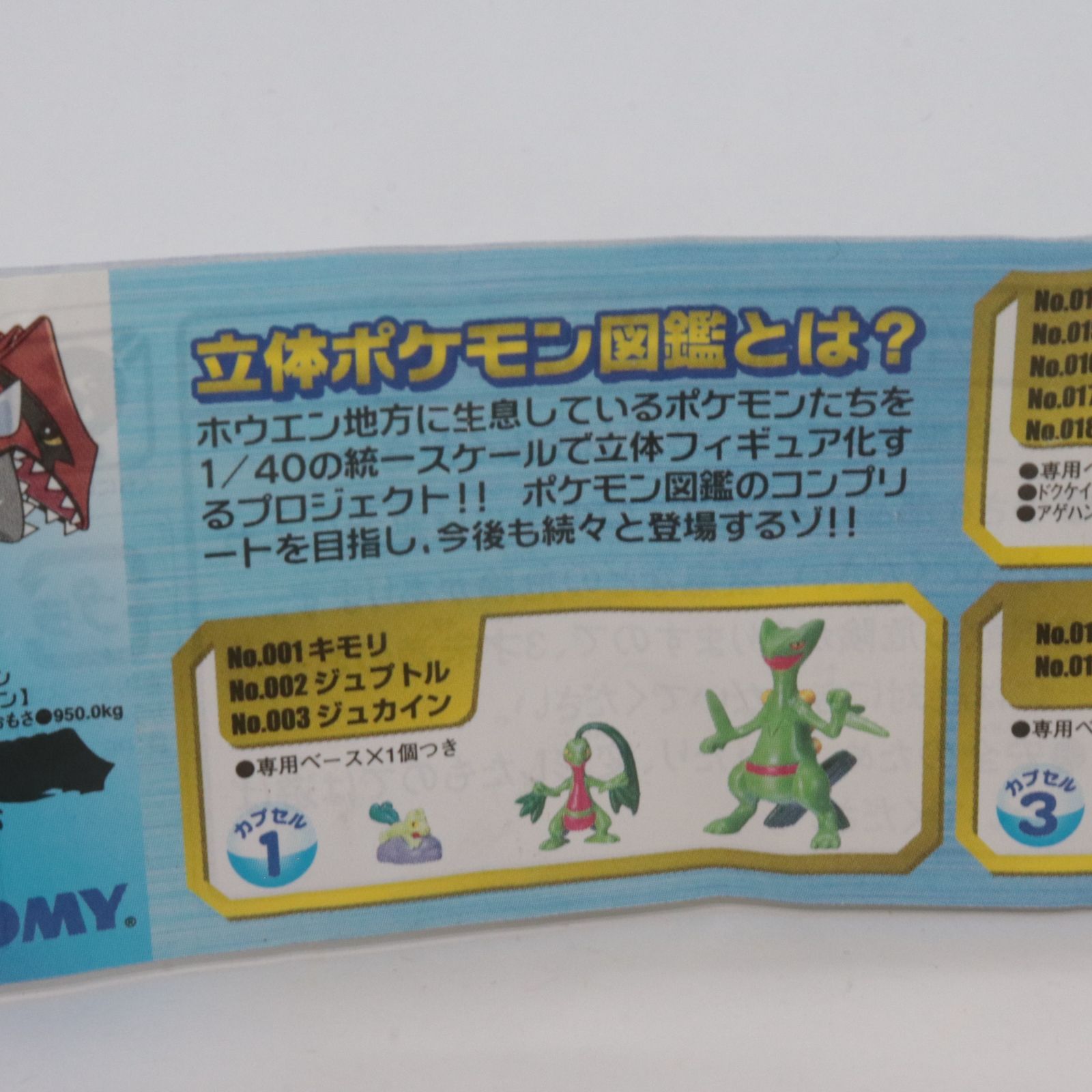 No.001キモリ No.002 ジュプトル No.003ジュカイン / モンコレ