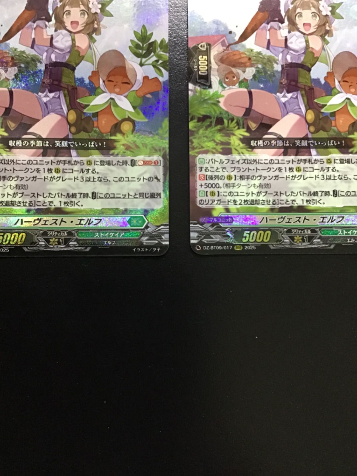 ヴァンガード ハーヴェスト・エルフ SR3枚 ヴァンガード ハーヴェスト