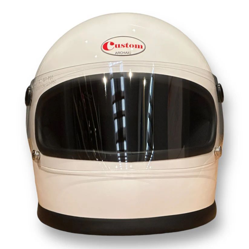 Custom GT-750 WHITE ホワイト フルフェイス 族ヘル 新品 立花