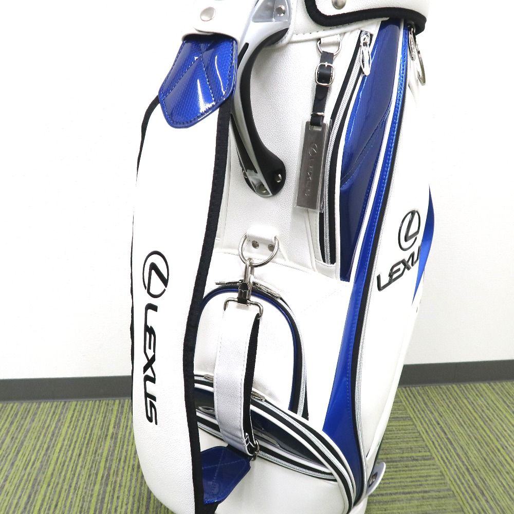 Lexus キャディバッグ ホワイト/ブルー Lexus キャディバッグ ホワイト