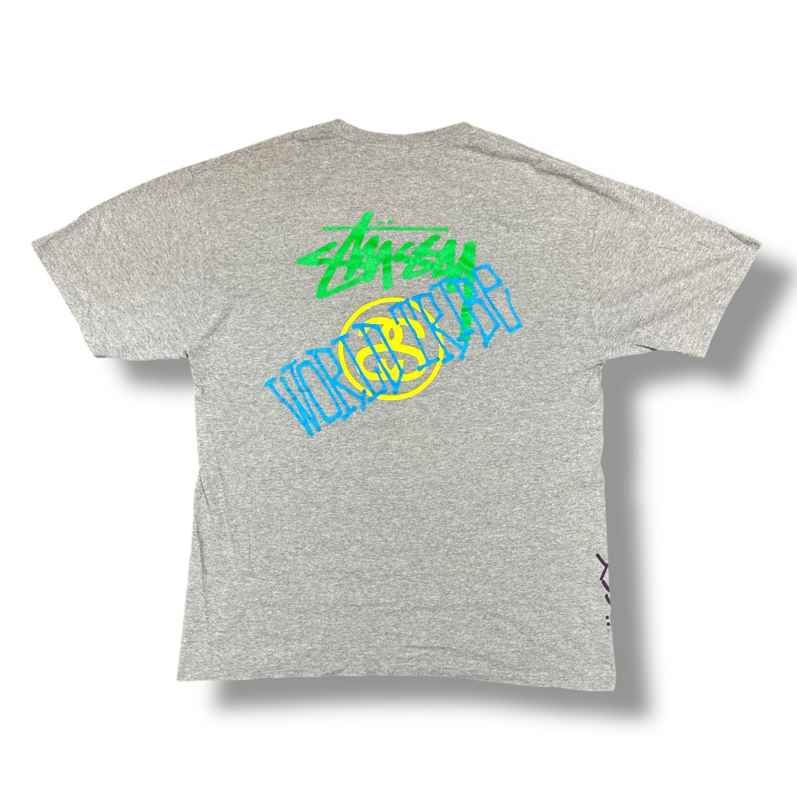stüssy ロゴプリント Tシャツ グレー kids 140〜150 stüssy ロゴ