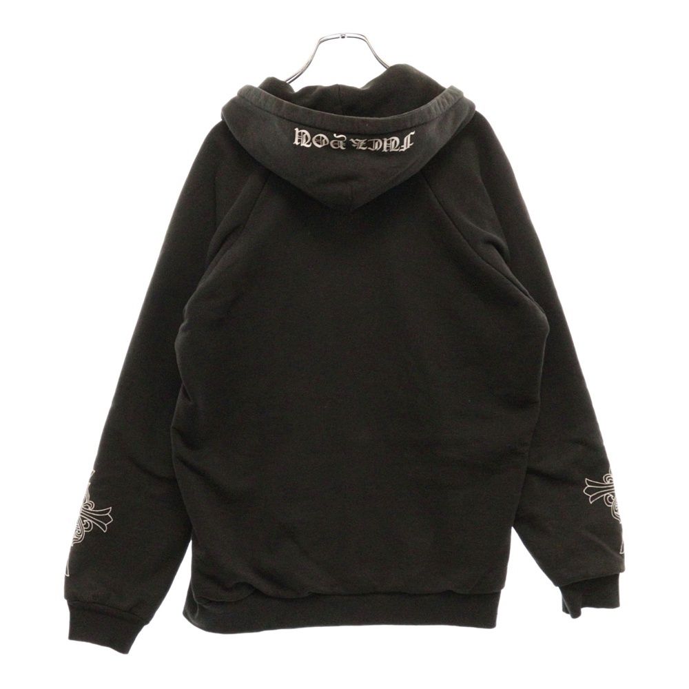 90's〜 クロムハーツ 裏サーマルZIPパーカー USA 黒 S ダガー