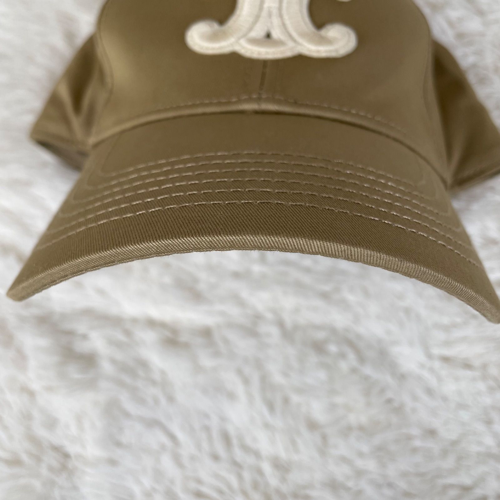 CELINE セリーヌ トリオンフ ベースボールキャップ ベージュ M - メルカリ