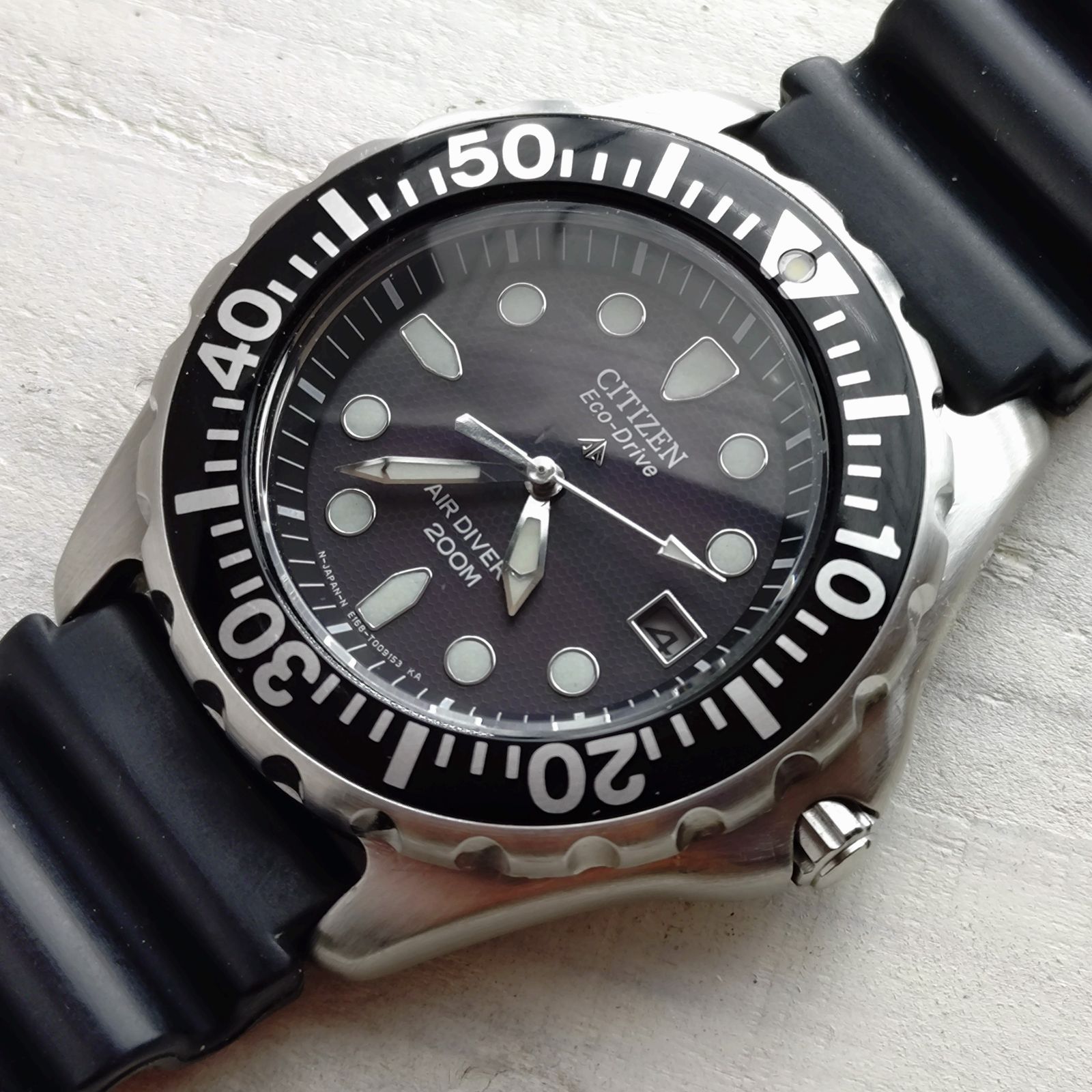 CITIZEN シチズン E168-T005446 エアダイバー200m エコドライブ 稼動品