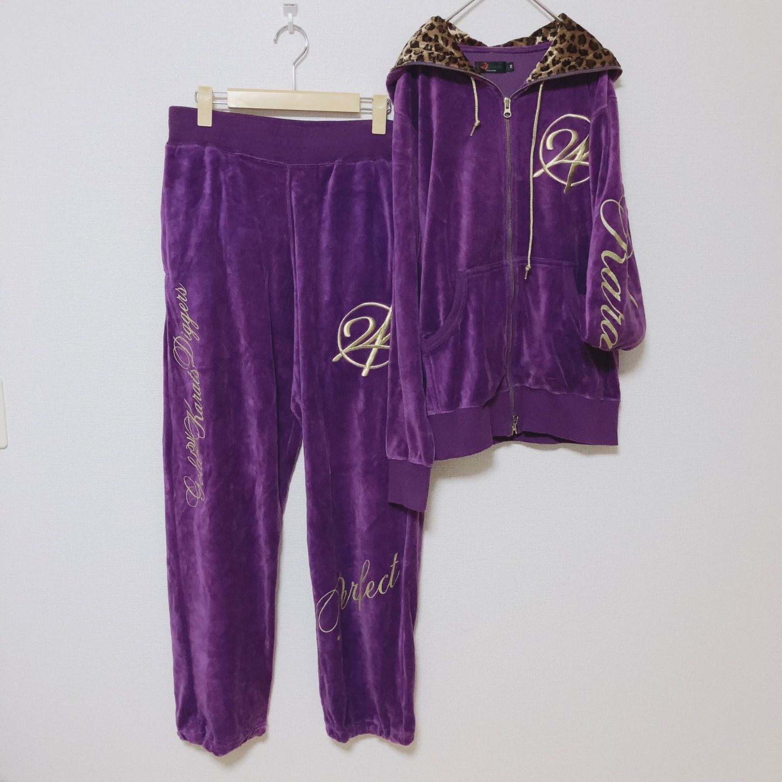 zm967 【美品】24カラッツ 24karats 限定品 ベロア ジャージ