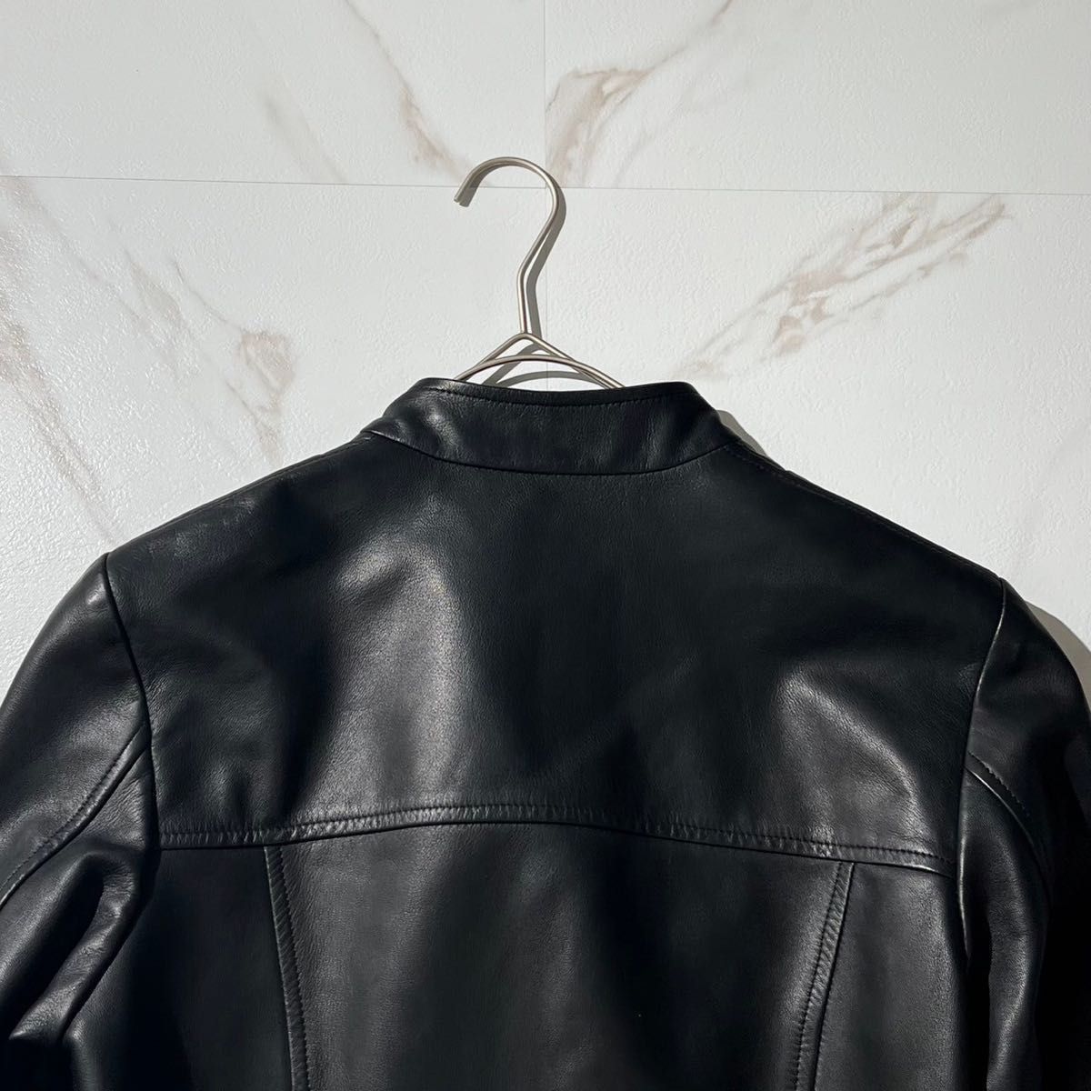 BALLY バリー ライダースジャケット ラムレザー ダブル 革ジャン