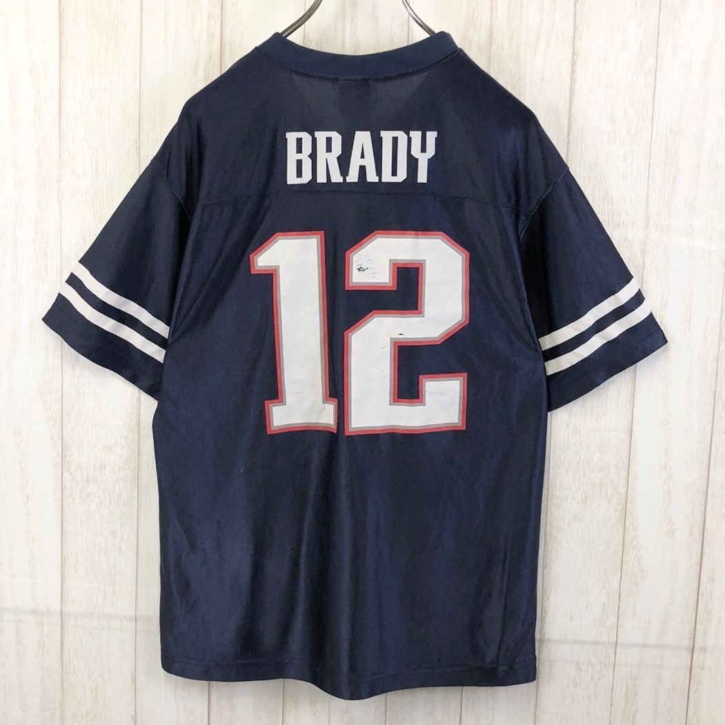 NFL BRADY 12 アメフト ゲームシャツ ユニフォーム - メルカリ