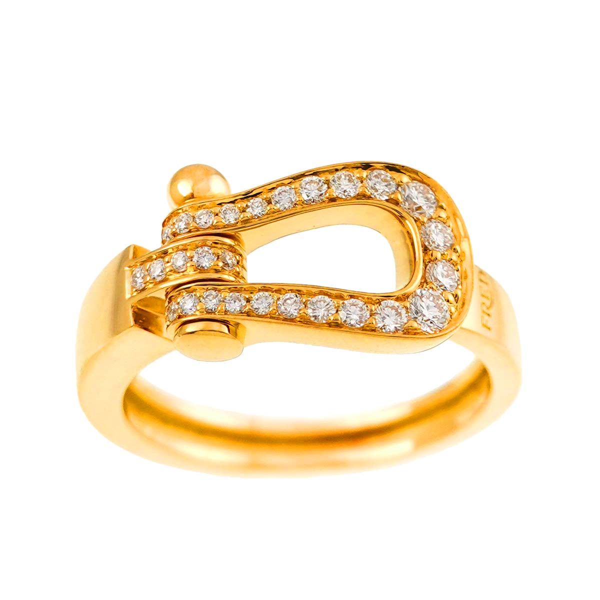 フレッド FRED フォース10 ミディアム MM #47 リング ダイヤ K18 YG