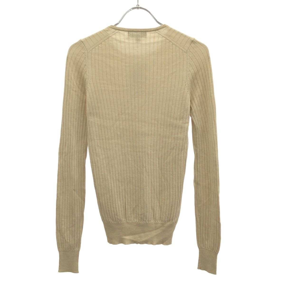 Drawer ドゥロワー カシミヤシルク18Gリブクルーネックニット 6513-106