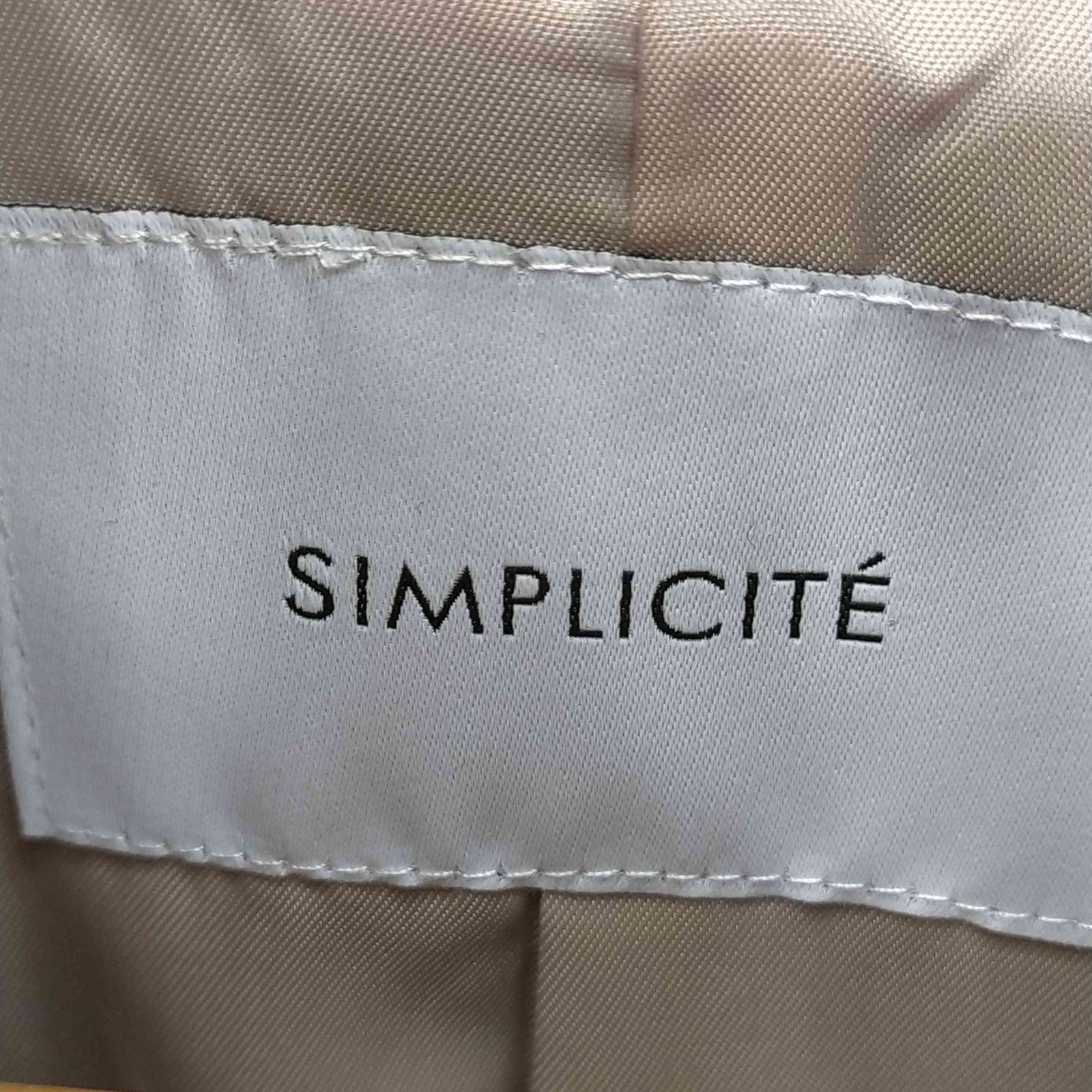 シンプリシテェ SIMPLICITE 22AW Wビーバースタンドカラーコート