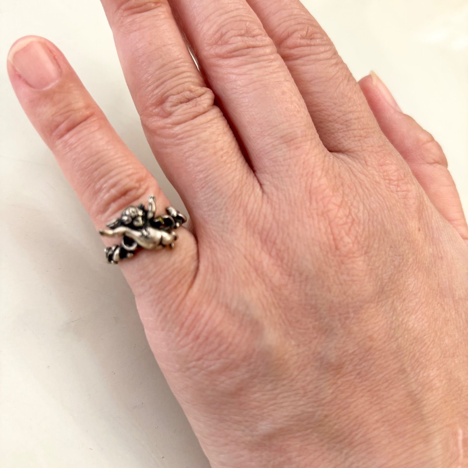 ジャンポールゴルチエ シルバーリング ピンキーリング 925S 天使