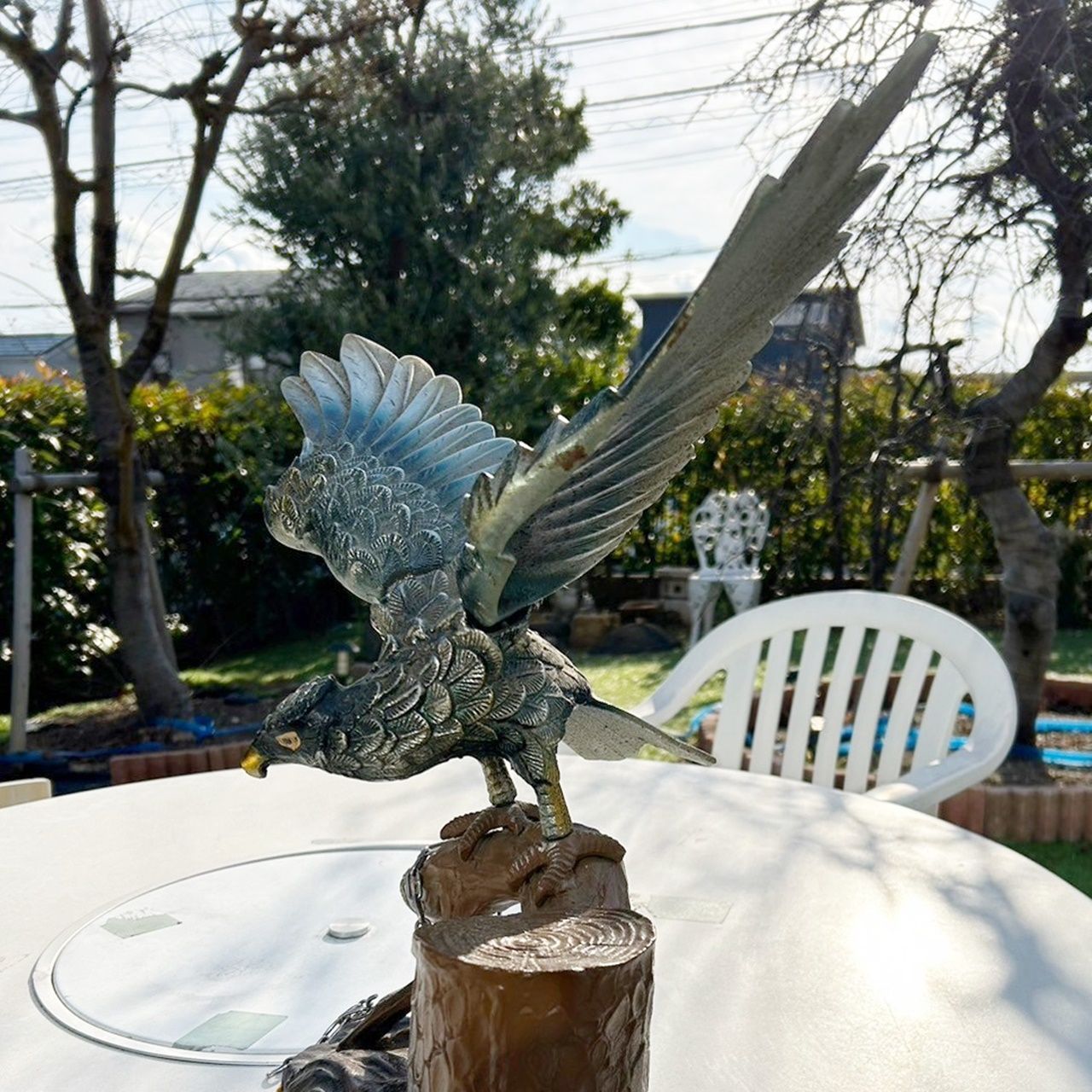 バケラッタ亅 鷲・鳶・鳥・金属製・置物・飾り物・オブジェ・レア