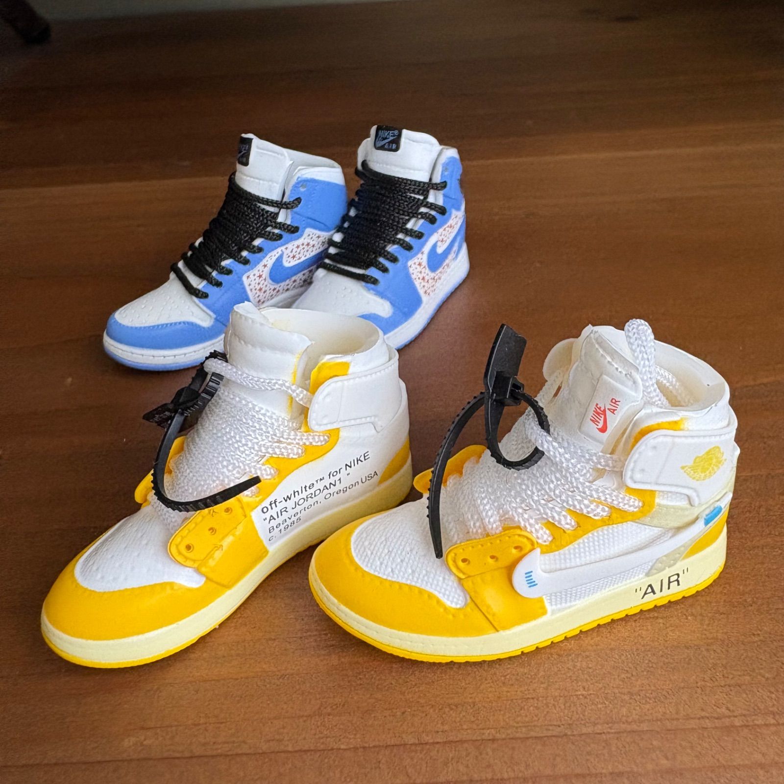 ミニスニ【黄・青】2足セット ミニチュアスニーカー コレクション