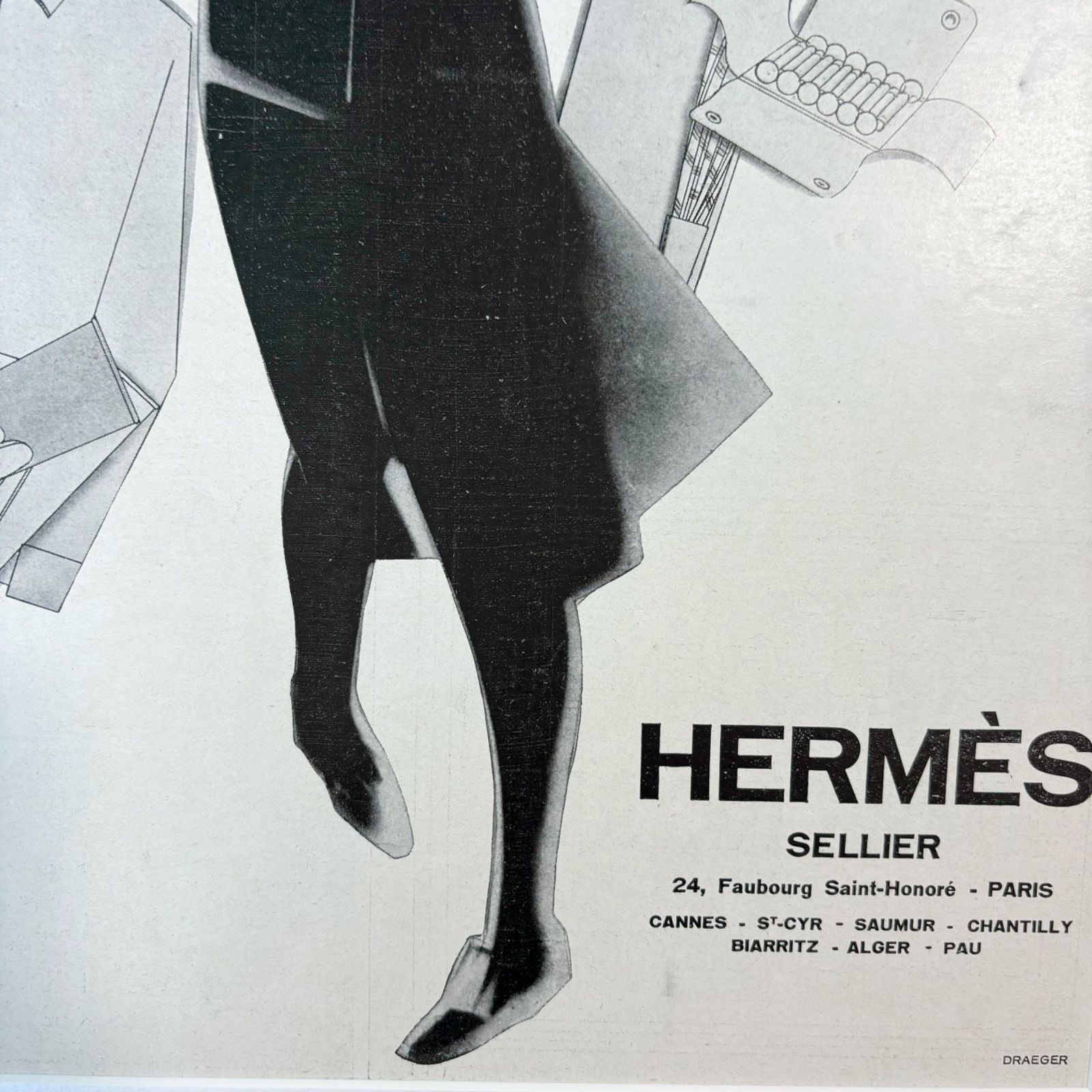 1929 広告＞HERMES エルメス ポスター ヴィンテージ アートポスター