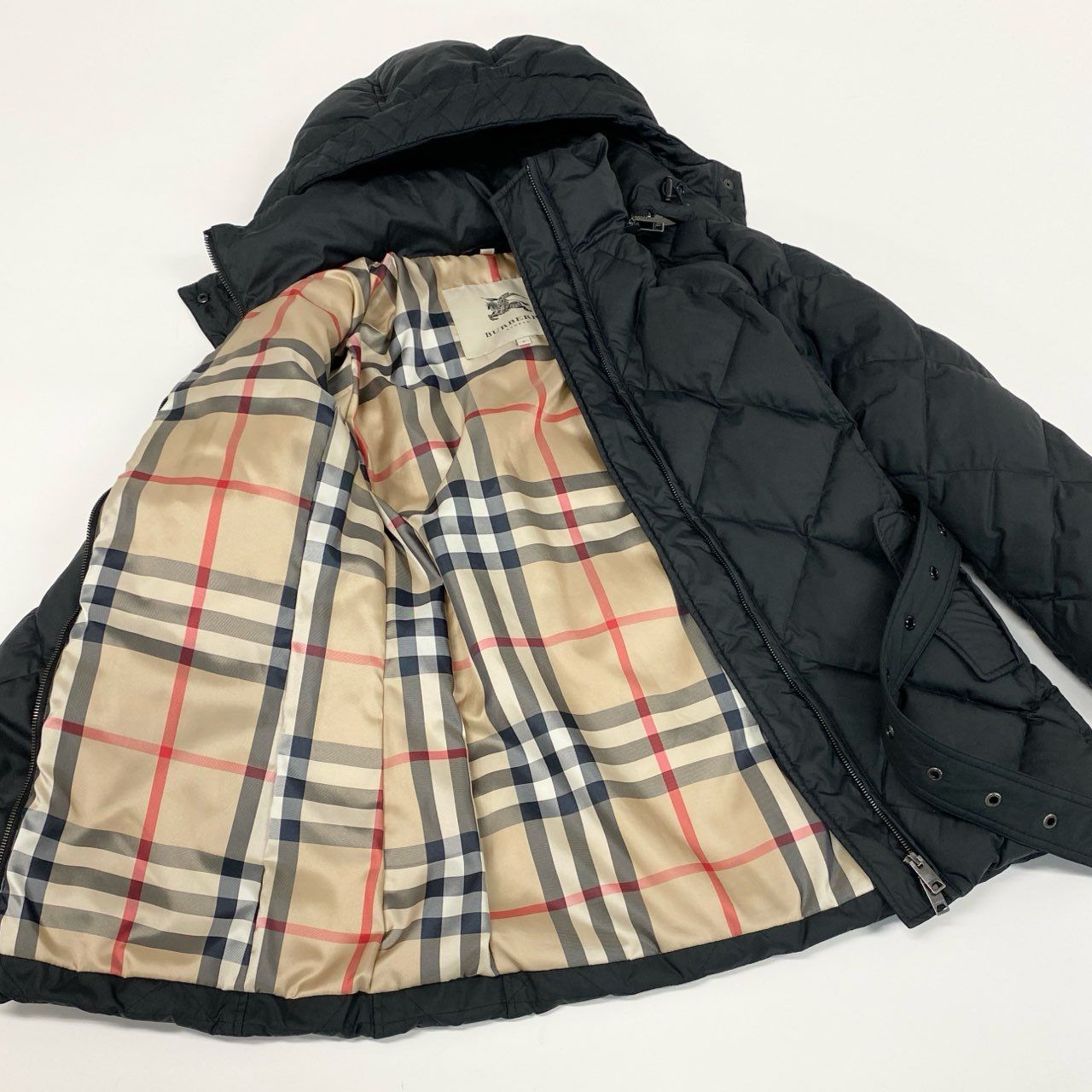 9h4 《美品》 BURBERRY LONDON バーバリー ロンドン フード付き ノバ