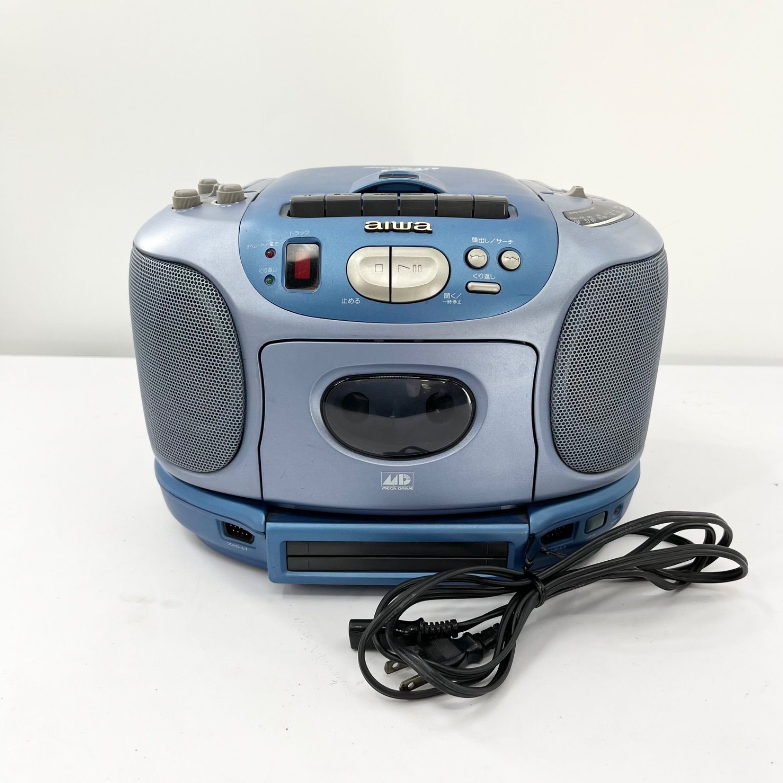 超希少 aiwa アイワ CSD‑GM1 メガCD メガドライブ一体型 ラジカセ 通電