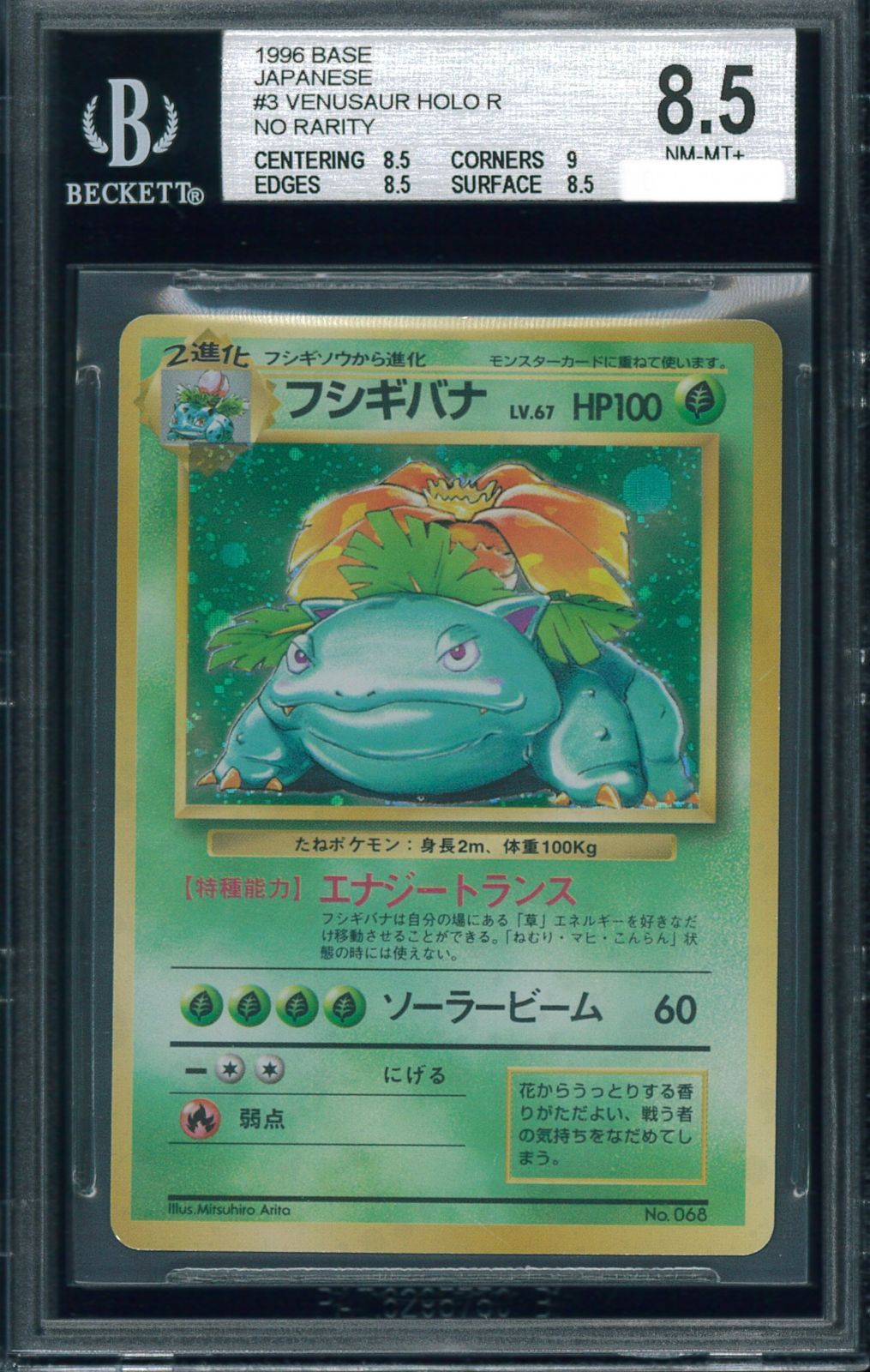 フシギバナ PSA8 旧裏 ポケモンカード 旧裏 フシギバナ 旧裏 ポケモン